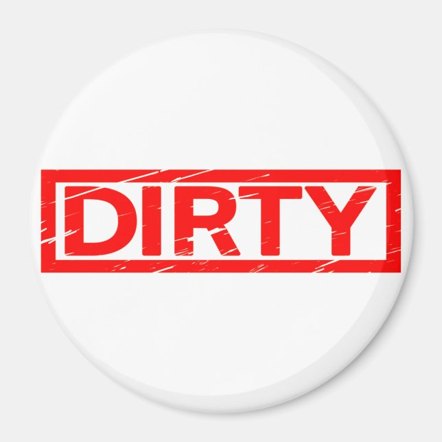 Dirty Briefmarke Magnet (Vorne)