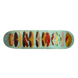 Dirty Burger mit Special Sauce Skateboard