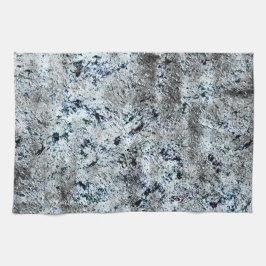 Dirty Carbon silvery fungus, sehr rustikales Bild Geschirrtuch