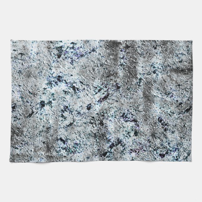 Dirty Carbon silvery fungus, sehr rustikales Bild Geschirrtuch (Horizontal)