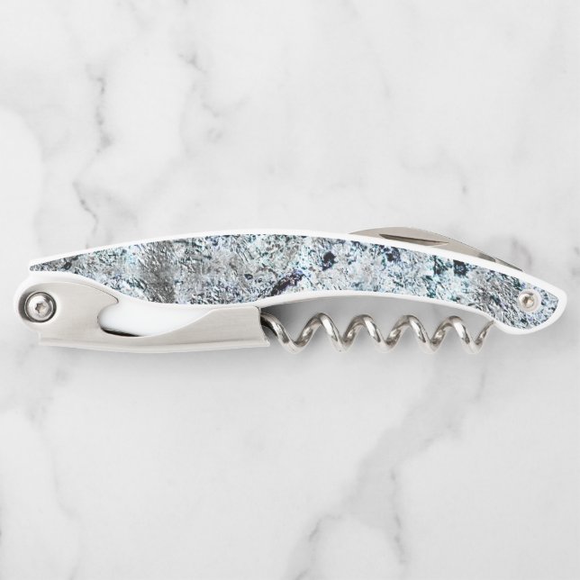 Dirty Carbon silvery fungus, sehr rustikales Bild Kellnermesser (Vorderseite)