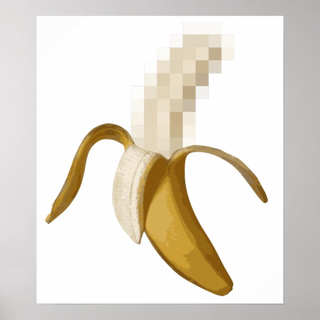 Dirty Censored Peeled Banana Poster (Vorne)