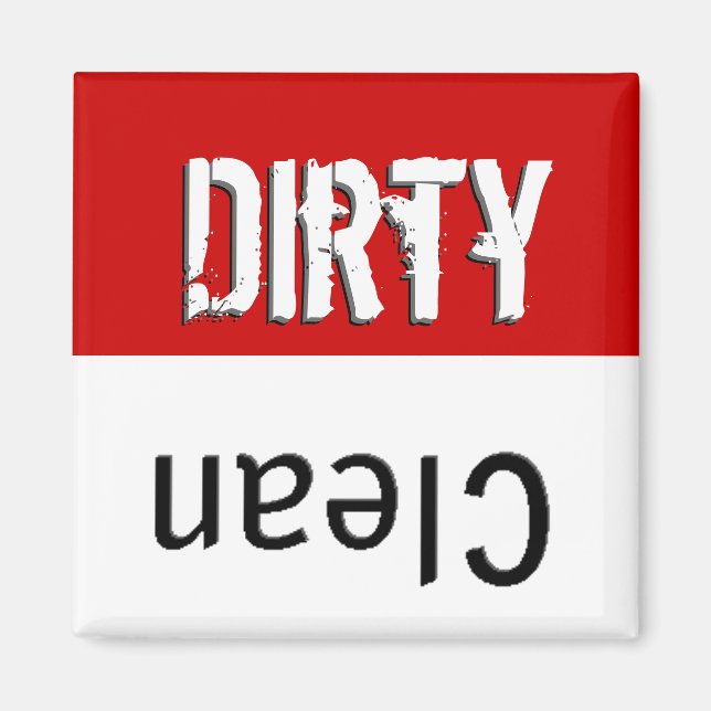 Dirty Clean Dish Washer Magnet (Vorne)