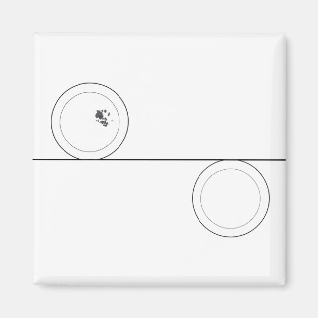 Dirty|Clean Geschirr Magnet (Vorne)