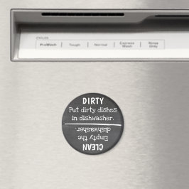 Dirty Clean Geschirr tun etwas Magnet