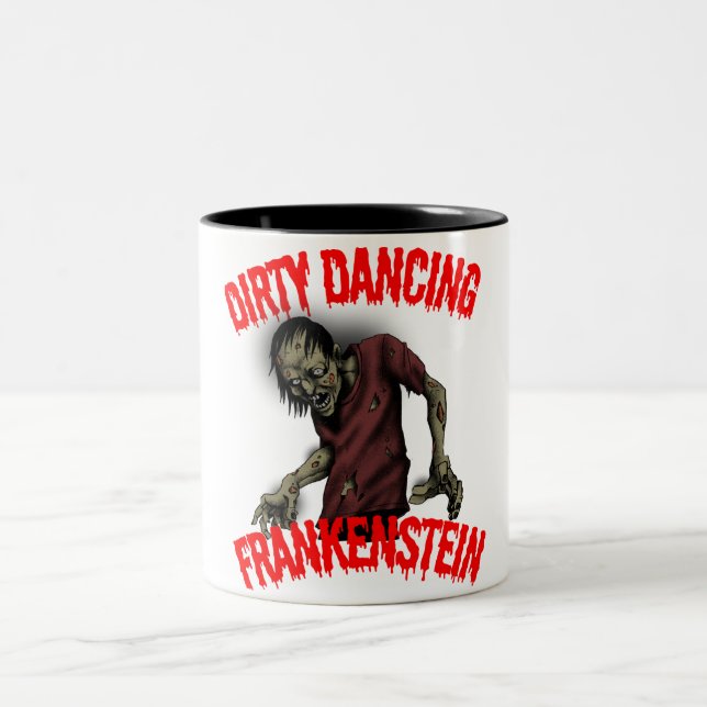 Dirty Dancing Frankenstein  Zweifarbige Tasse (Mittel)
