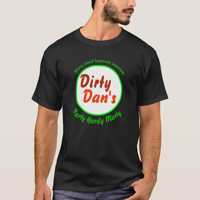 DIRTY DAN's neuartiges T-Shirt Herrenmode (Vorderseite)