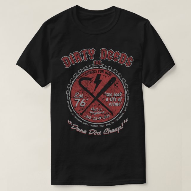 DIRTY DEEDS Classic T-Shirt (Design vorne)