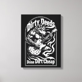 Dirty Deeds made dirt bilap Leinwanddruck