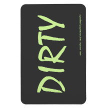 Dirty - Dunkelgrau mit Website-Adresse 4x6