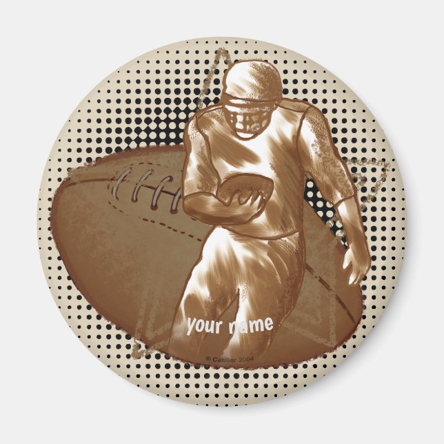 Dirty Football Player Magnet (Vorne)