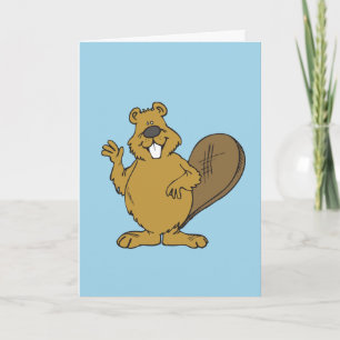 DIRTY FUNNY BIAVER BIRTHDAY CARD KARTE