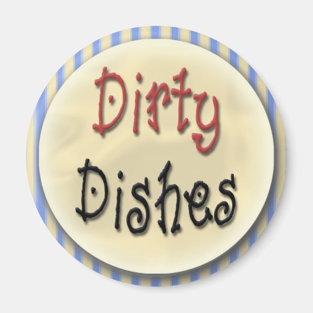 Dirty Geschirr Magnet (Vorne)