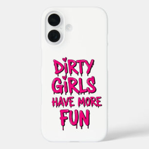 Dirty Girls haben mehr Spaß beim Mudder Mudding Gi iPhone 16 Hülle
