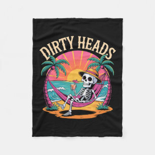 Dirty Heads Skeleton Beach Sommerurlaub  Fleecedecke