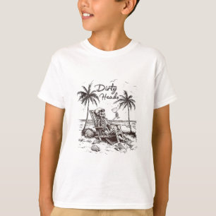 Dirty Heads Skeleton Sonnenuntergang Strand Vibes T-Shirt