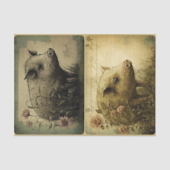 Dirty Little Schweine Seidenpapier (Vorderseite)