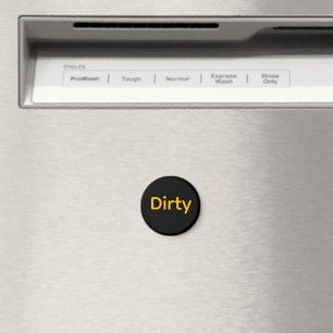 DIRTY Logo Geschirrspüler  Magnet