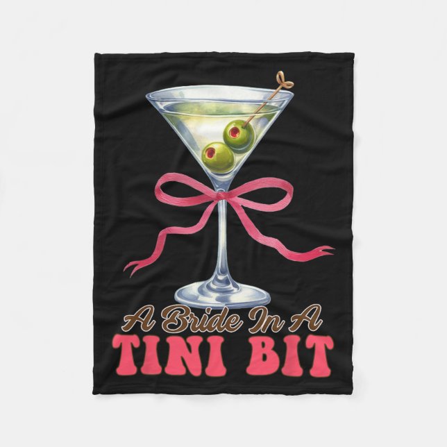 Dirty Martini Bachelorette Bridal Bräune eine Brau Fleecedecke (Vorderseite)