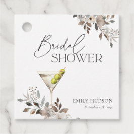 Dirty Martini Cocktail Brautparty Geschenkanhänger