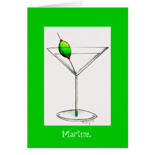 Dirty Martini Cocktail Glass Cocktails Karte