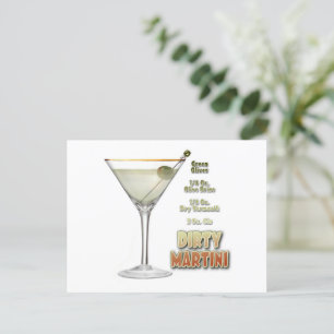 Dirty Martini Cocktail Rezept:   Postkarte
