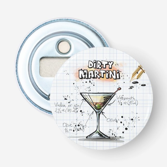 Dirty Martini Flaschenöffner (Vorderseite)