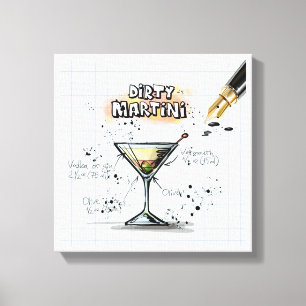 Dirty Martini Leinwanddruck