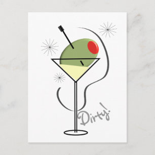 Dirty Martini liebt T - Shirt & Geschenke Postkarte