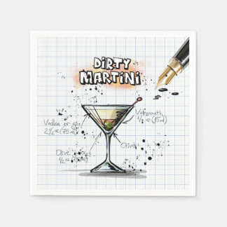 Dirty Martini Serviette