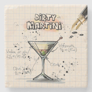 Dirty Martini Stone Untersetzer