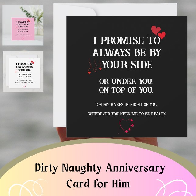 Dirty Naughty Jubiläumskarte für Ihn Karte (Dirty Naughty Anniversary Card for Him)
