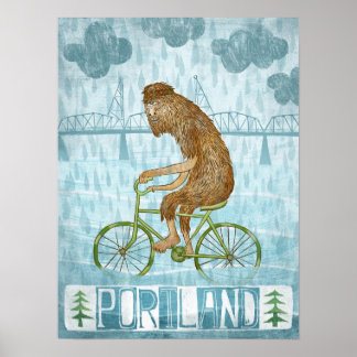 Dirty Net Bigfoot Hipster Poster