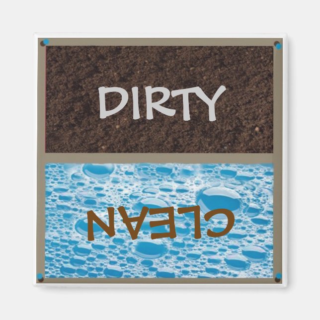 Dirty oder Clean Dish Washer Magnet (Vorne)