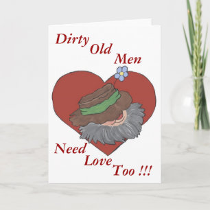 Dirty Old Men Valentine Feiertagskarte