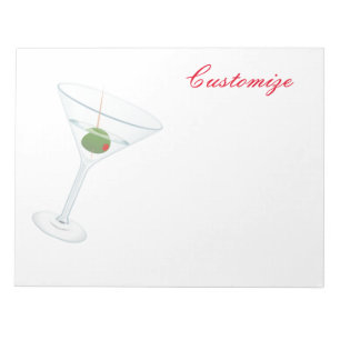 Dirty Olive Martini Thunder_Cove Notizblock