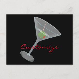Dirty Olive Martini Thunder_Cove Postkarte