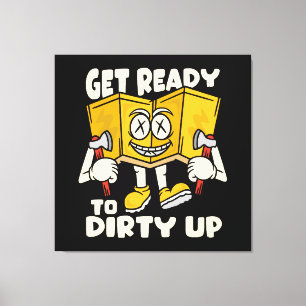 Dirty Outdoor - Camping witzig Leinwanddruck