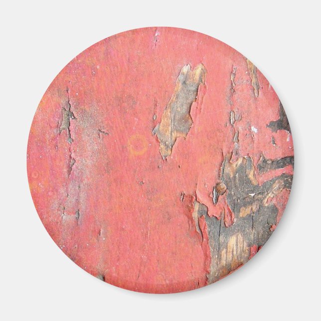 Dirty Peeling Red Paint on Barn Wood Magnet (Vorne)