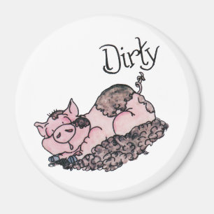 Dirty Piggie Geschirrspüler Magnet