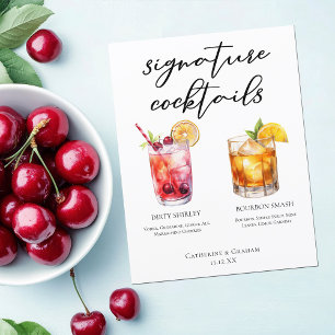 Dirty Shirley Bourbon Signature Cocktails Menü