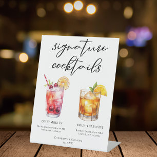 Dirty Shirley Bourbon Smash Signature Cocktails Sockelschild