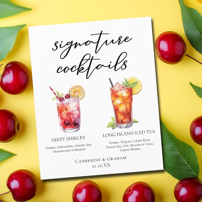 Dirty Shirley Long Island Signature Cocktails Menü (Von Creator hochgeladen)