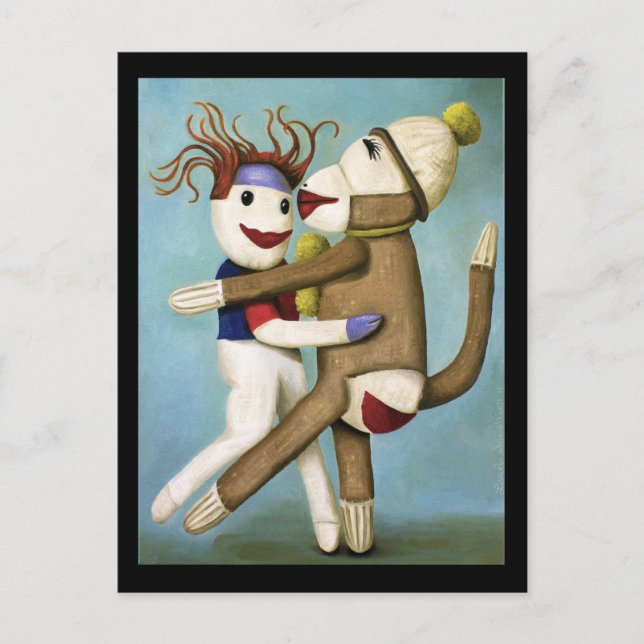 Dirty Socks tanzen Tango Postkarte (Vorderseite)