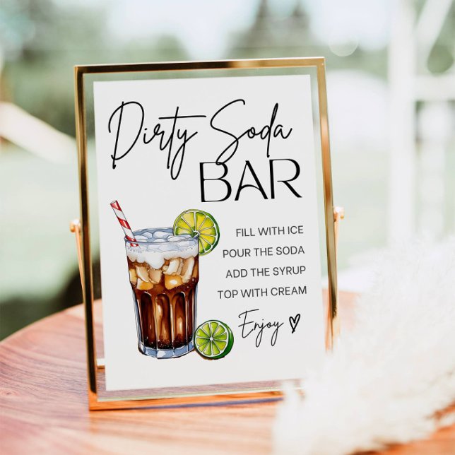 Dirty Soda Bar Schild Drucken (Von Creator hochgeladen)
