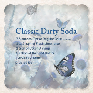 Dirty Soda Butterfly Untersetzer