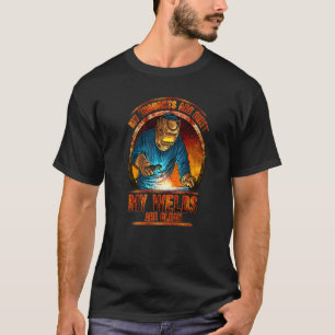 Dirty Thoughts Clean Welds Welders Welders Welding T-Shirt