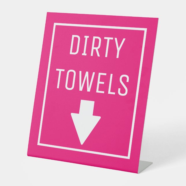 DIRTY TOWELS SOCKELSCHILD (Vorderseite)