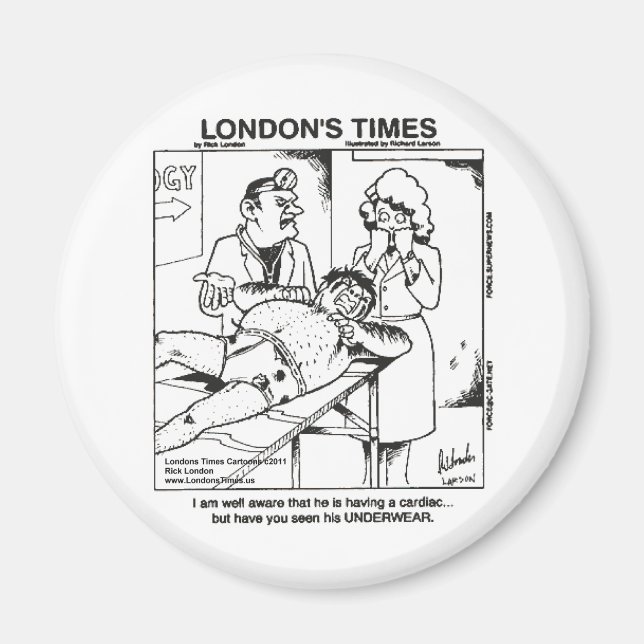 Dirty Underwear & Hospitals Funny Gifts & T-Shirts Magnet (Vorne)