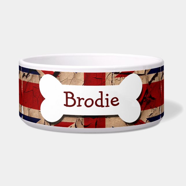 Dirty Vintag UK Personalisiert Napf (Vorderseite)